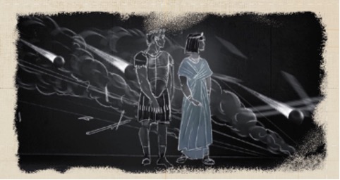Storyboard of hologram - Cleopatra Immersive Exhibition