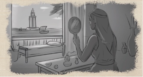 Storyboard of metaverse - Cleopatra Immersive Exhibition