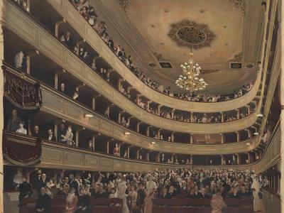 Zuschauerraum des alten Burgtheaters - 1886-90 - Gustav Klimt