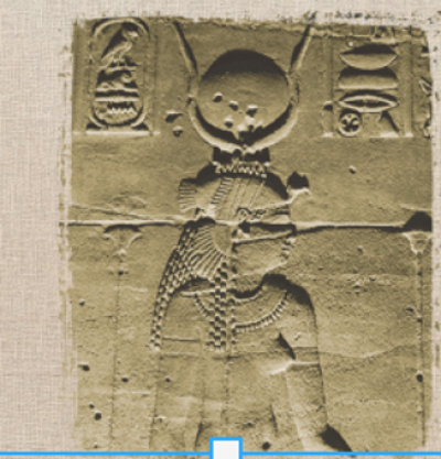 Relief of the goddess Isis at Philae