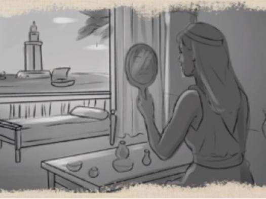 Storyboard of metaverse - Cleopatra Immersive Exhibition